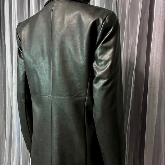 Bar III Black Leather Jacket - Picture 6 of 7